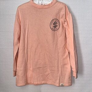 SIMPLY SOUTHERN Chin Up Buttercup Horses Long Sleeve Tshirt Youth Small